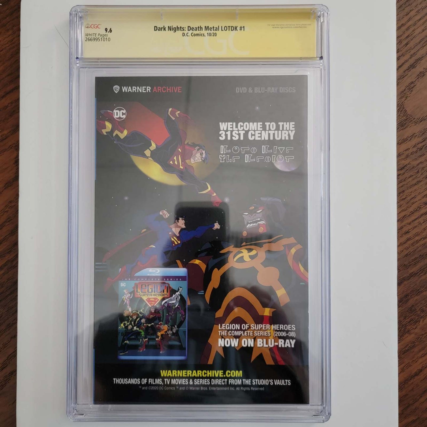 Dark Nights Death Metal: Leyendas de los Caballeros Oscuros CGC SS 9.6