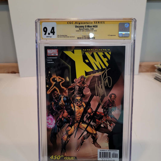 Uncanny X-Men 450 CGC SS 9.4 2004 Signed by Chris Claremont