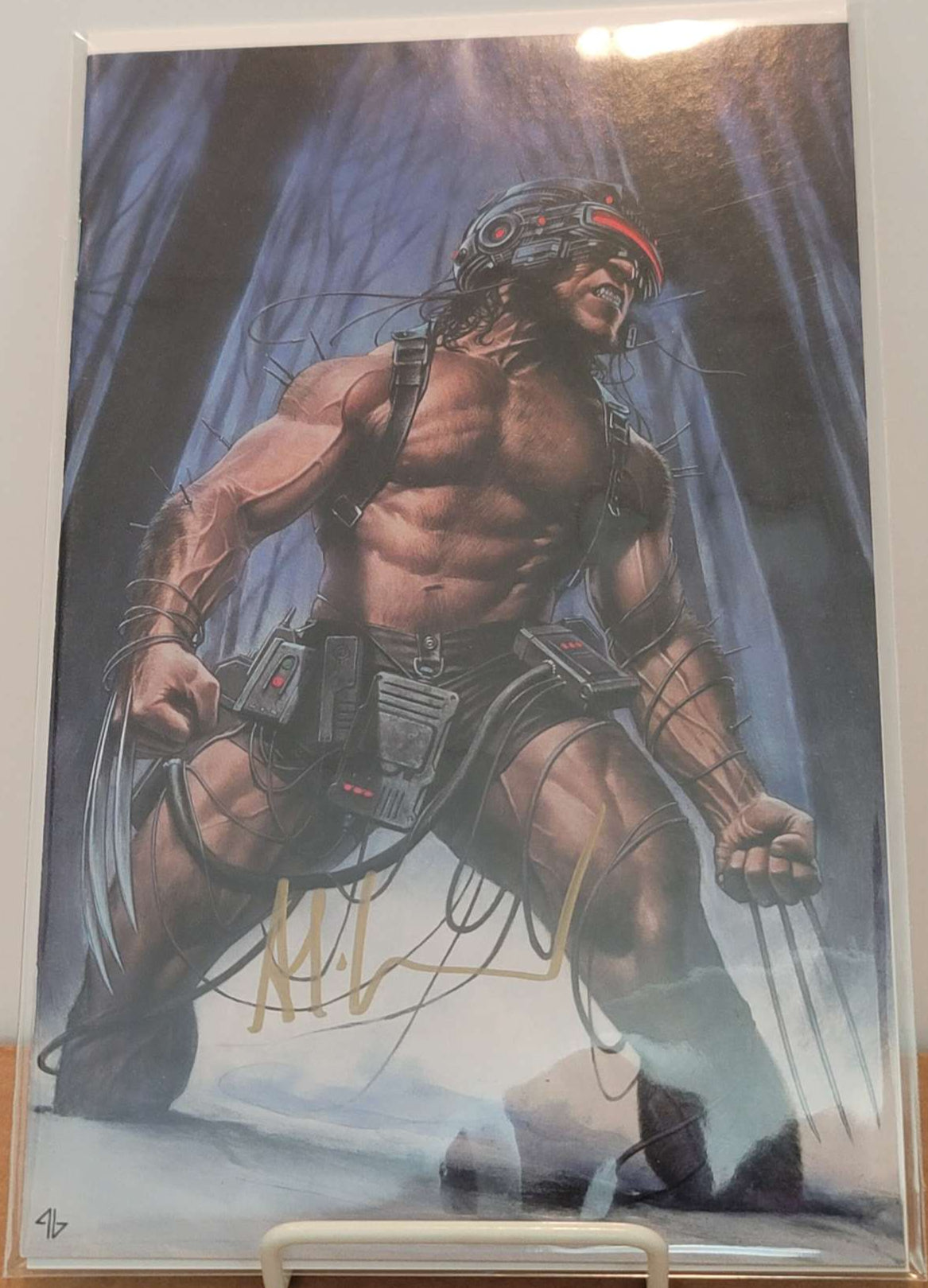 X Lives of Wolverine #4 Adi Granov Virgin cover Signed