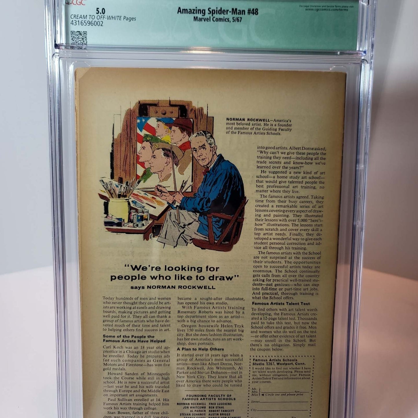 Amazing Spider-Man Vol 1 #048 - CGC 5.0 -Qualified Label - 1967