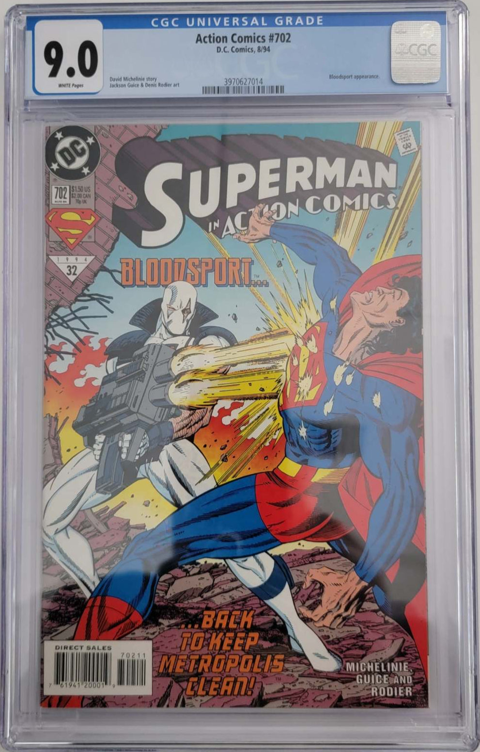 Comics de acción #702 CGC 9.0