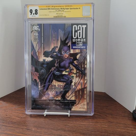 Catwoman 80th Anniversary 100-Pg Super Spectacular #1 CGC SS 9.8  2X Signed