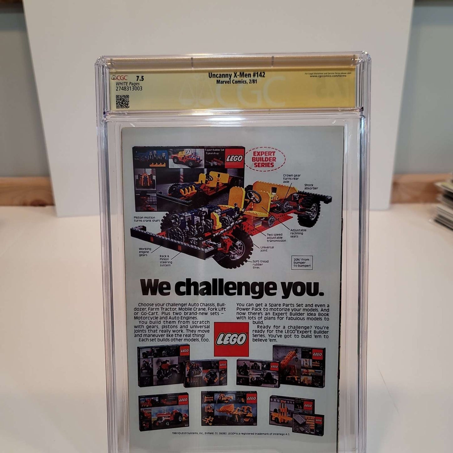 Uncanny X-Men Vol 1 #142 - CGC 7.5 - Signed by Chris Claremont