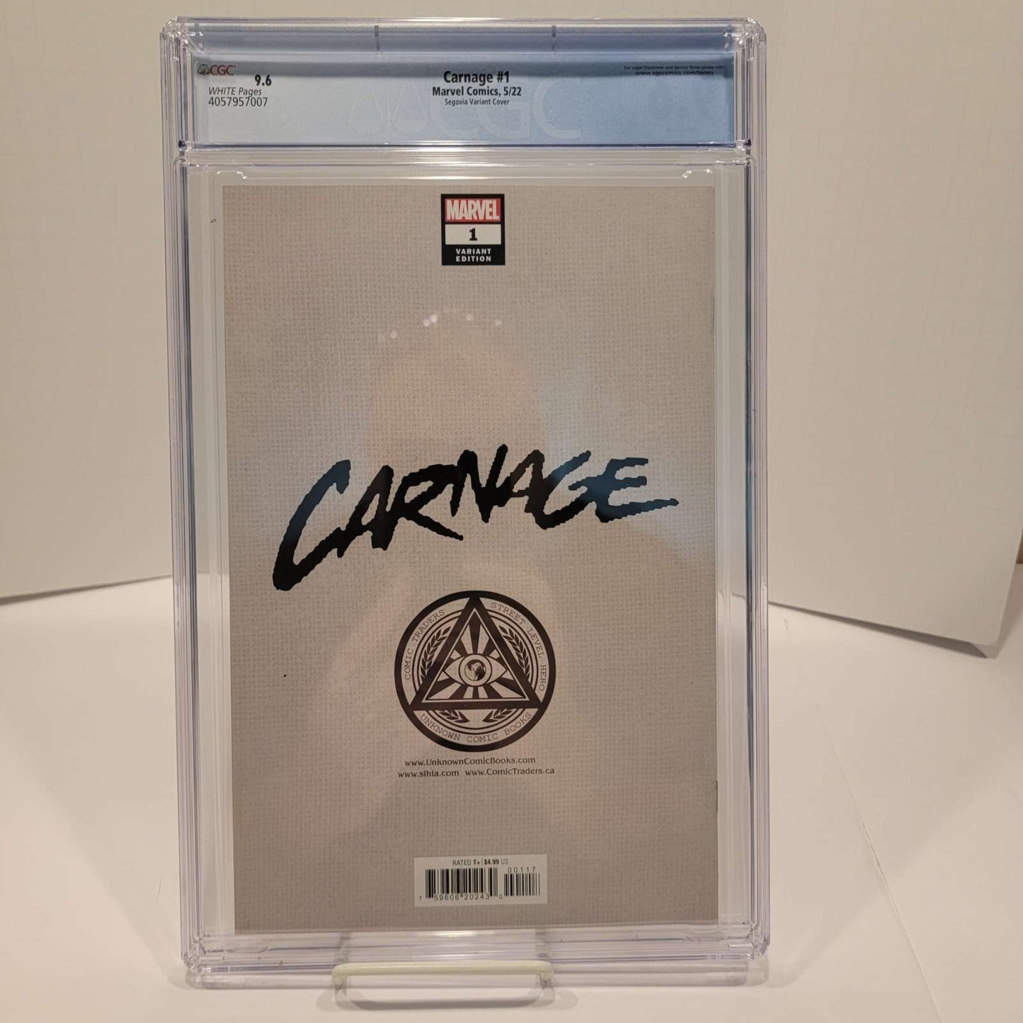 Carnage #1 Segovia Portada variante CGC 9.6 2022