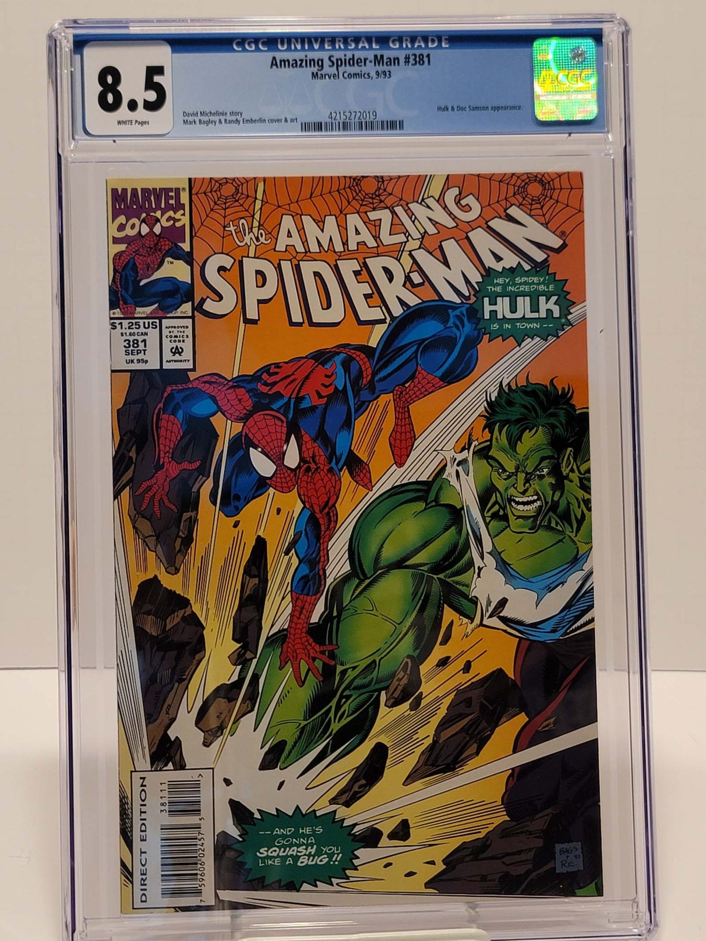 El sorprendente Hombre Araña n.° 381 CGC 8.5