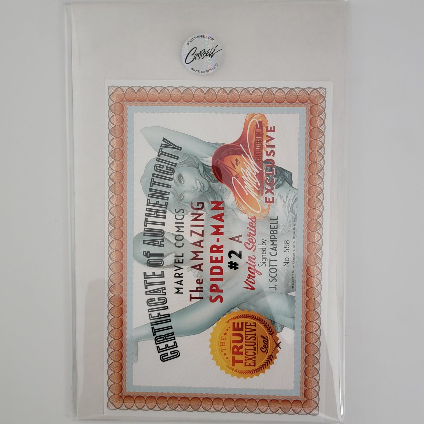 Amazing Spider-Man Vol 5 #002A Portada firmada por Campbell Virgin