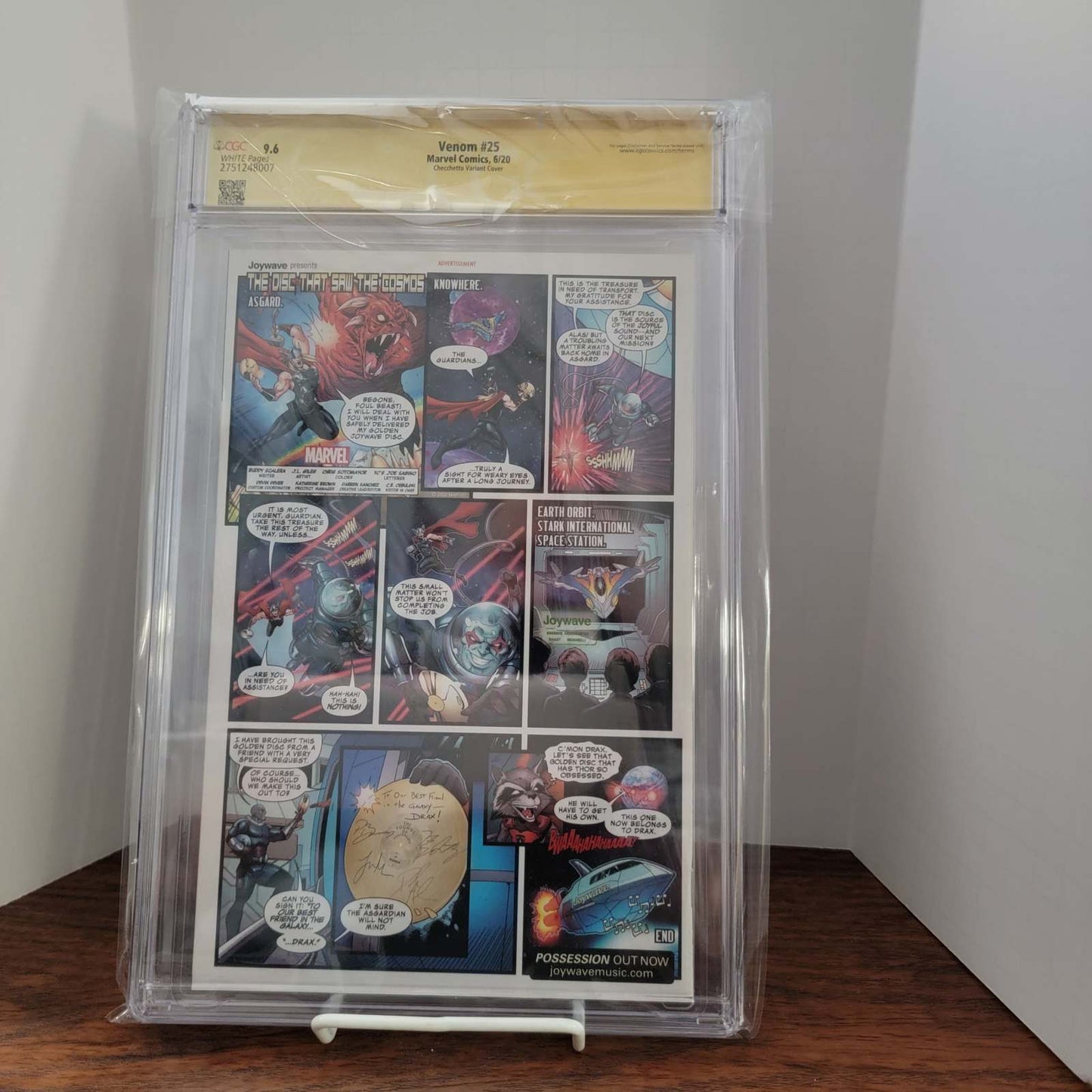 Venom #25 Mark Chechetto Cover CGC SS 9.6 Signed by Donny Cates