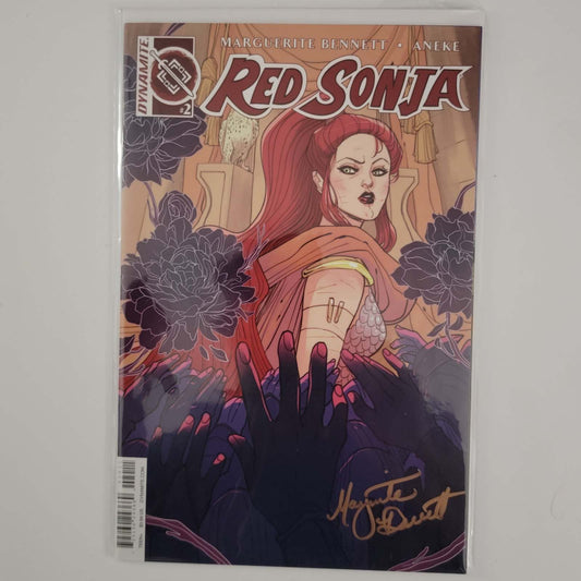 Red Sonja #2A v3 Signed by Marguerite Bennett w/COA
