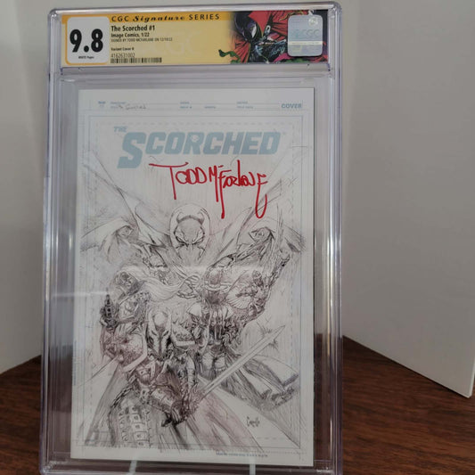 Scorched, The #1 1:50 Cover Signed By Todd McFarlane CGC SS 9.8