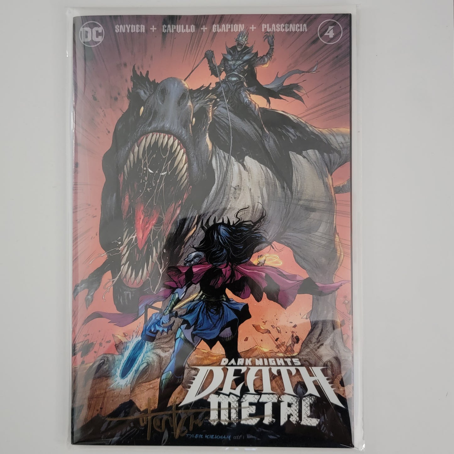 Dark Nights: Death Metal #4 Kirkham Portada firmada
