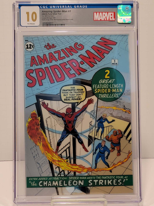 Amazing Spider-Man #001 PURE SILVER FOIL (LIMITED 1000) CGC 10.0