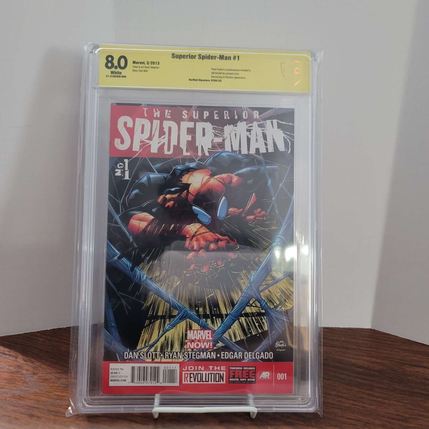Superior Spider-Man 1 CBCS 8.0 Firma verificada Stan Lee