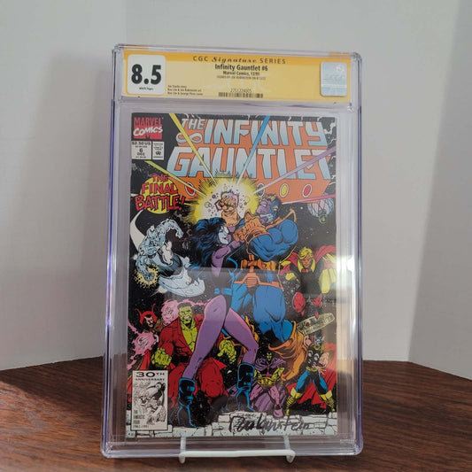 Infinity Gauntlet 6 CGC SS 8.5 Signed By RUBINSTEIN