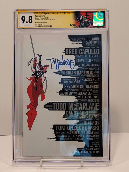 Spawn #312 Todd McFarlane Virgin Cover CGC SS 9.8 Signed by Todd McFarlane