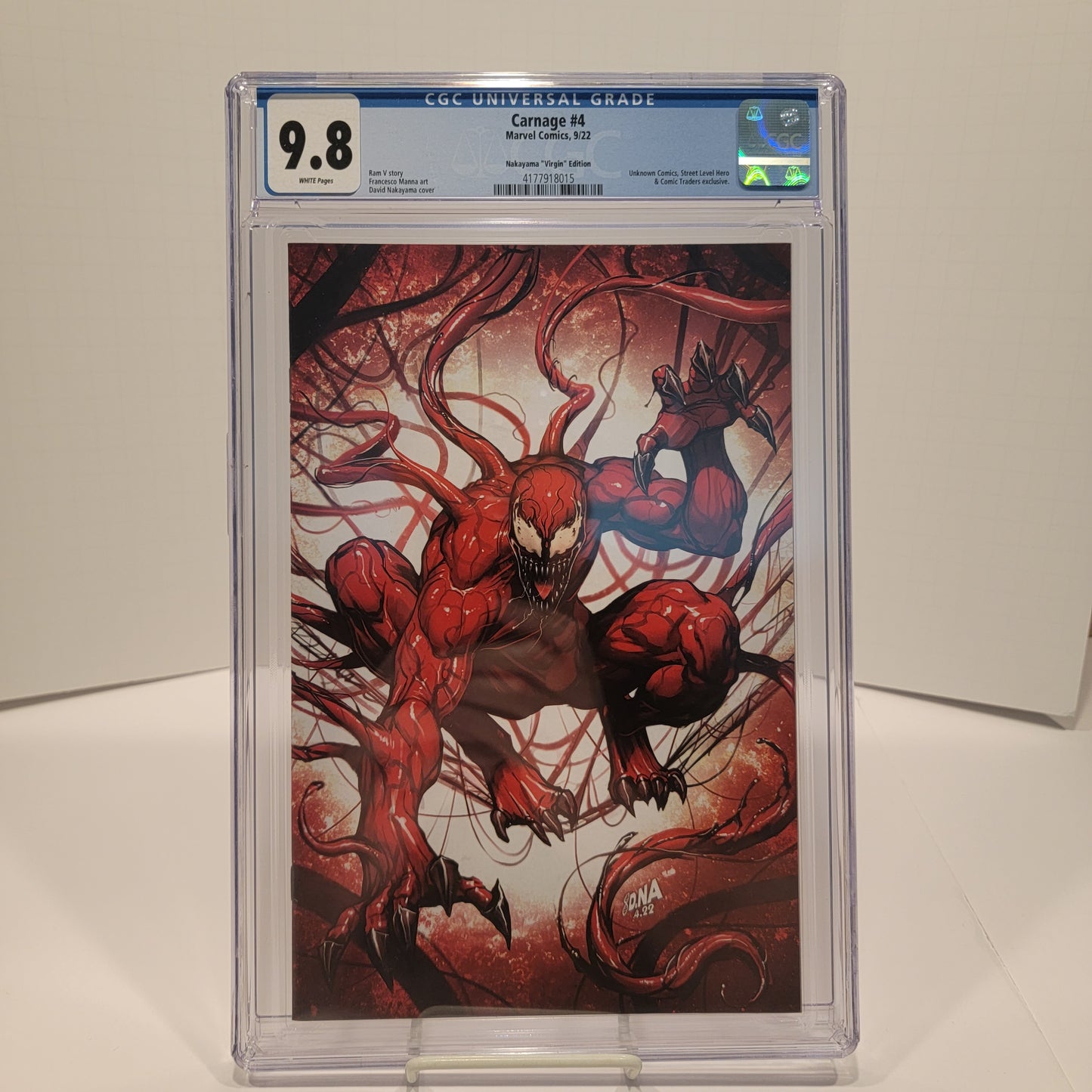 Carnage #4 Nakayama "Virgin" Edition CGC 9.8 2022