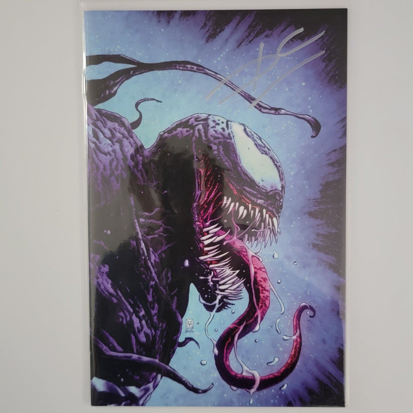 Venom #27 Gian Giordano Virgin Variant Signed by Donny Cates w/COA
