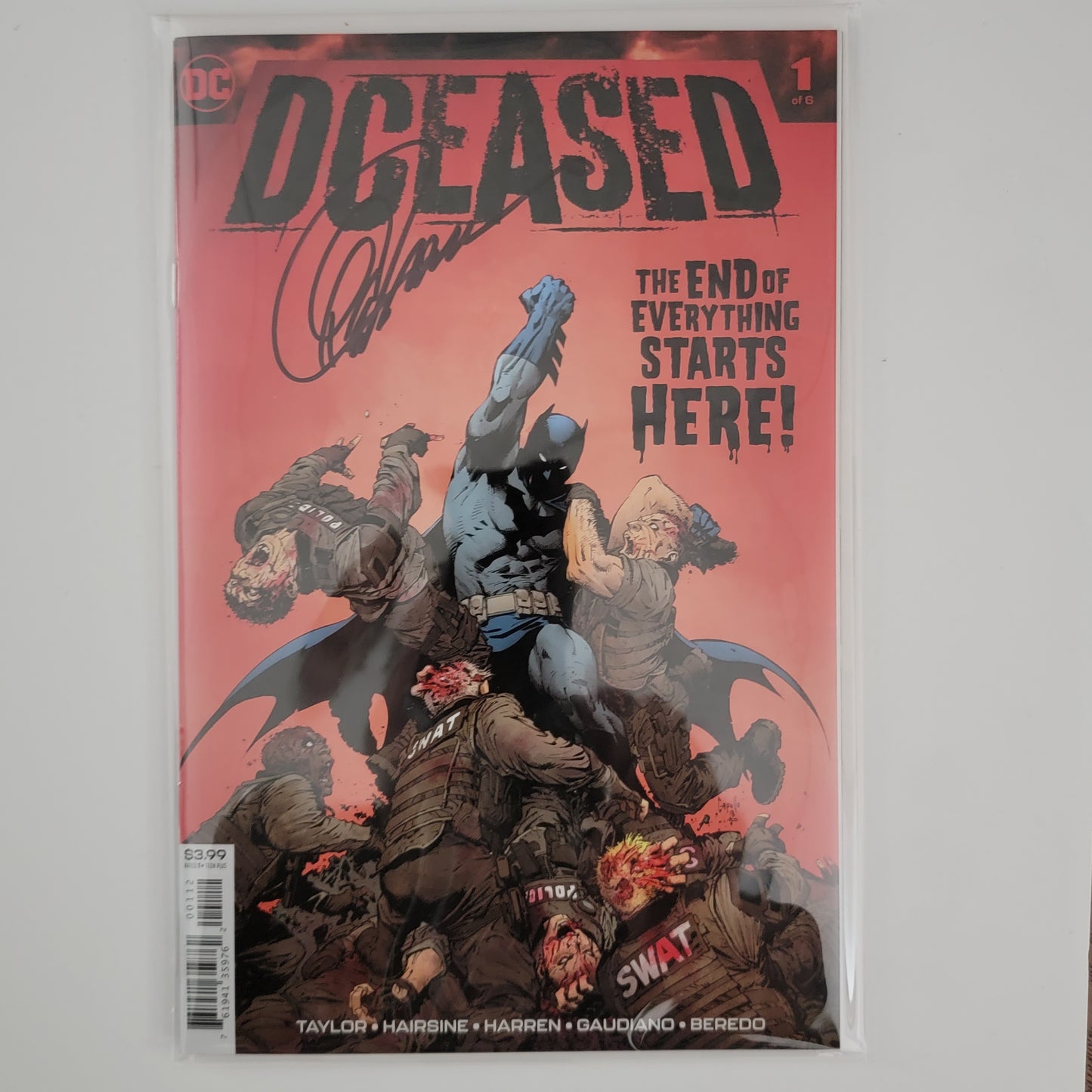 DCEASED #1 Variant Greg Capullo Signed W/COA