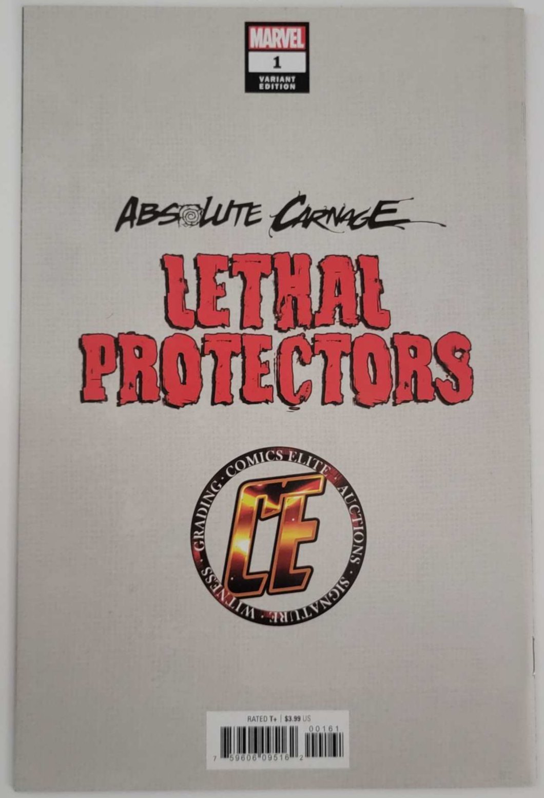Absolute Carnage Lethal Protectors Vol 1 #01 Trade Dress Wolverine Variant