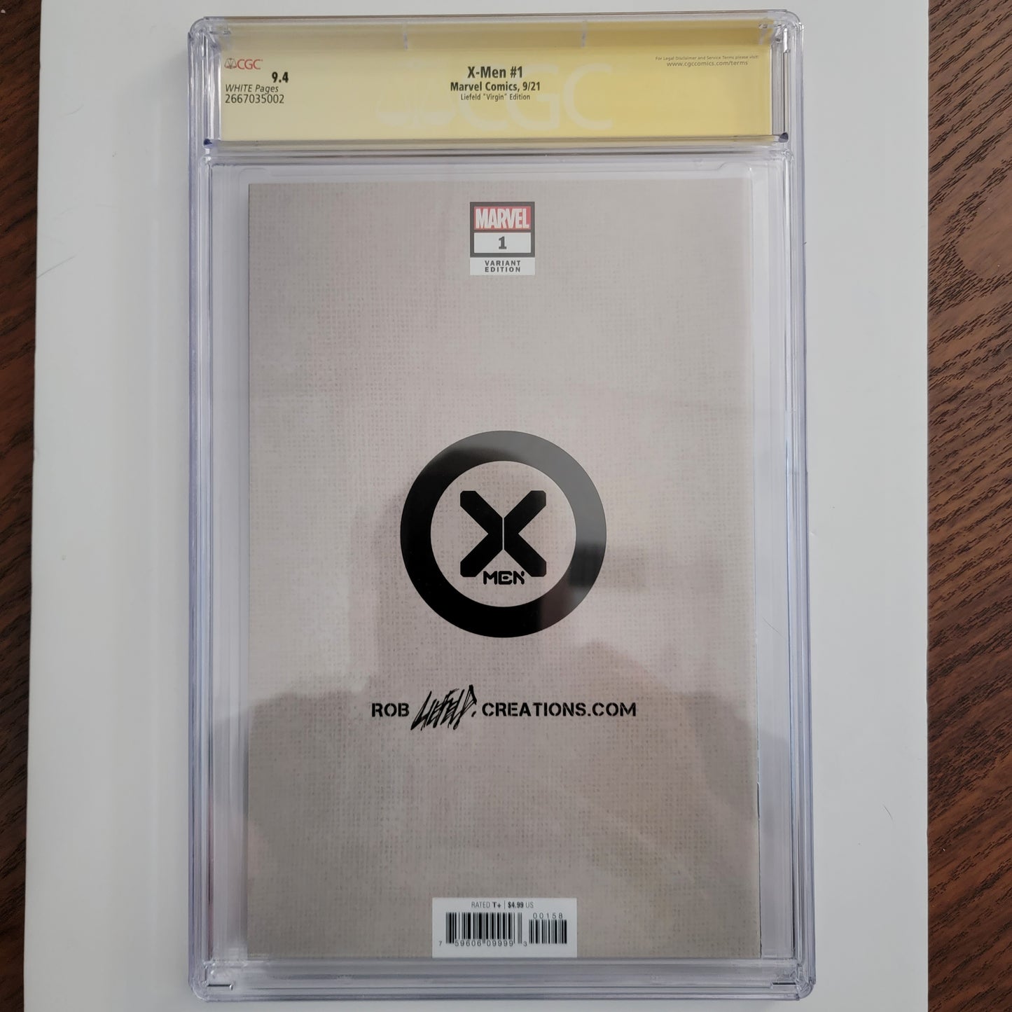 X-Men #1 Liefeld Variant Cover CGC SS 9.4 Signed by Rob Liefeld