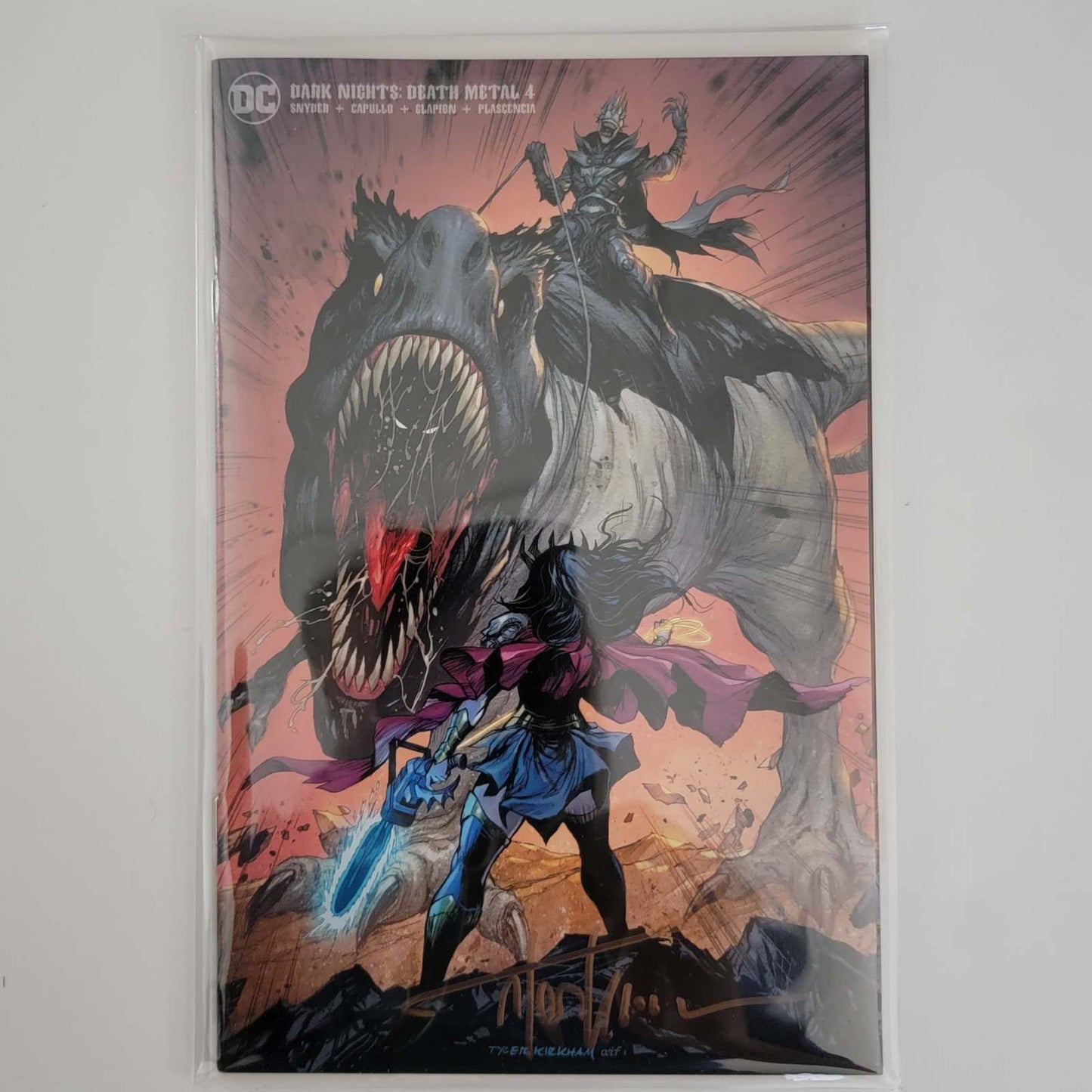 Dark Nights: Death Metal #4 Kirkham Minimal Trade Dress Cover Firmado