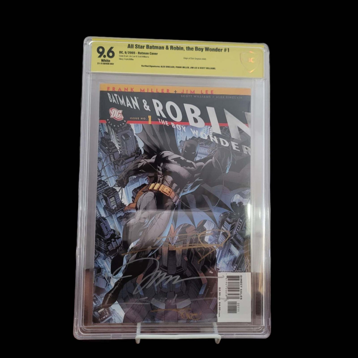All Star Batman & Robin #1 CBCS 9.6 Verificado Firmado