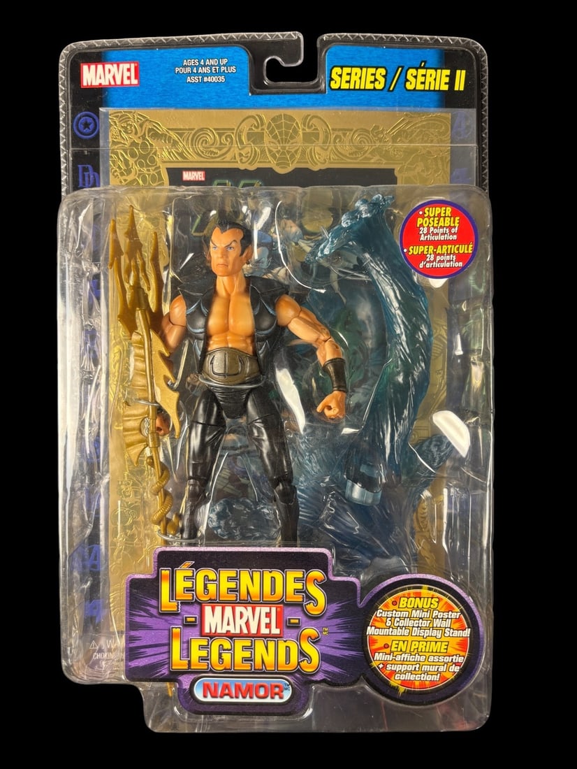 Marvel Legends Series II Namor the Sub mariner Action Figure, 2002
