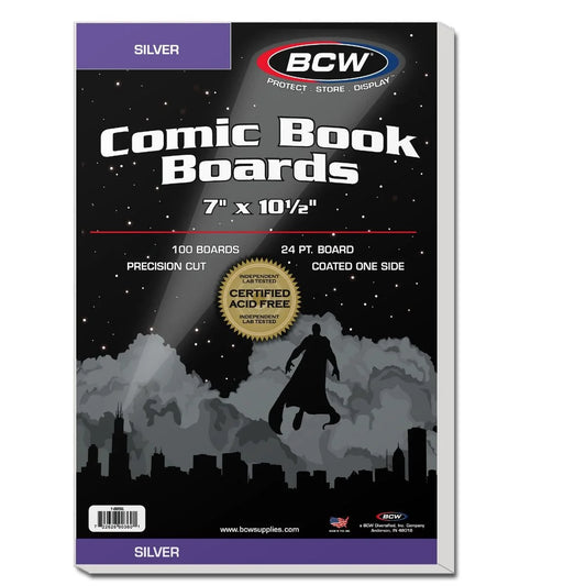 Tableros de respaldo de cómics plateados de BCW 