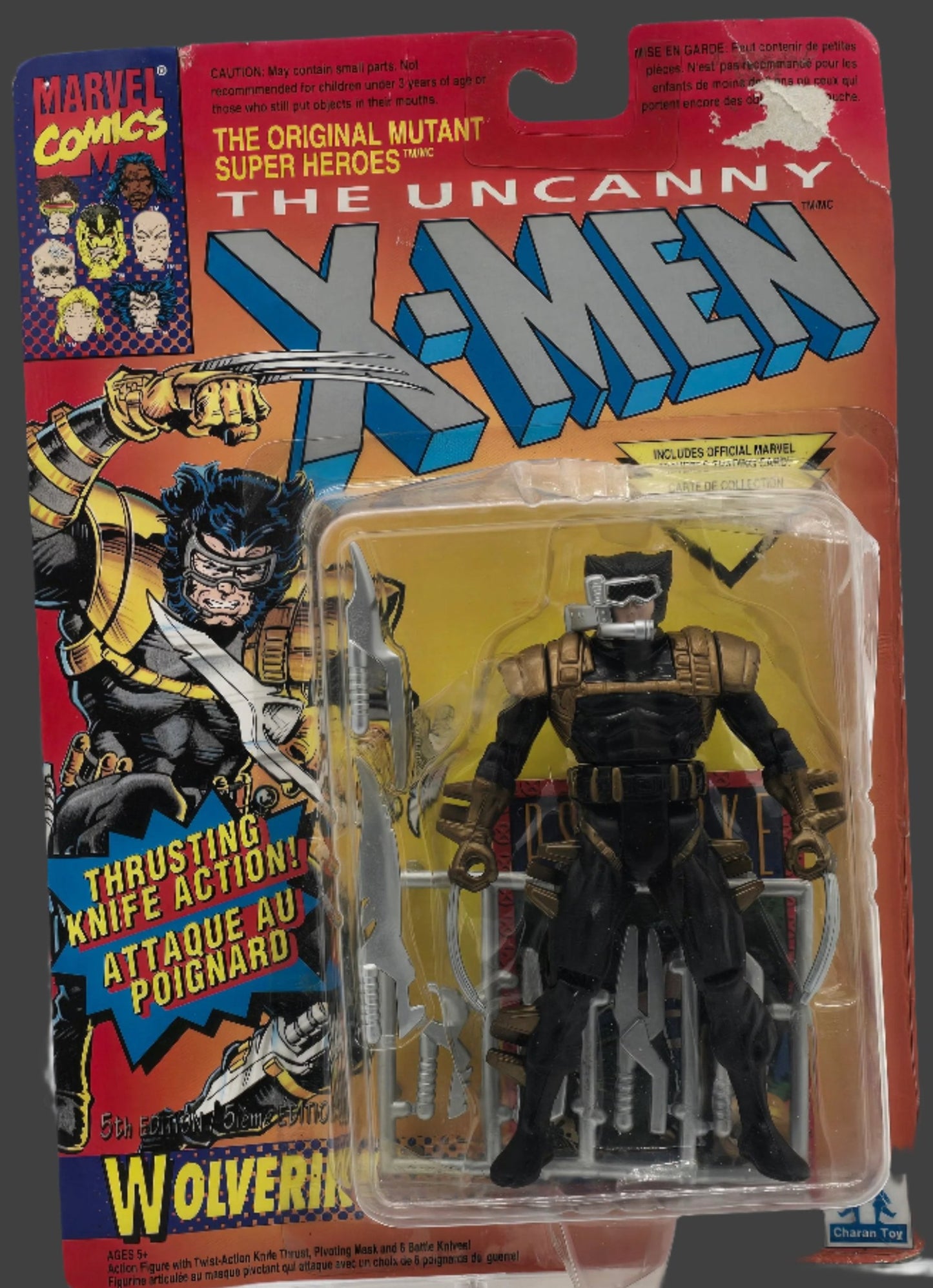 Marvel Uncanny X-Men Wolverine 5th Edition Action Figure by Toy Biz 1996 5" Fig