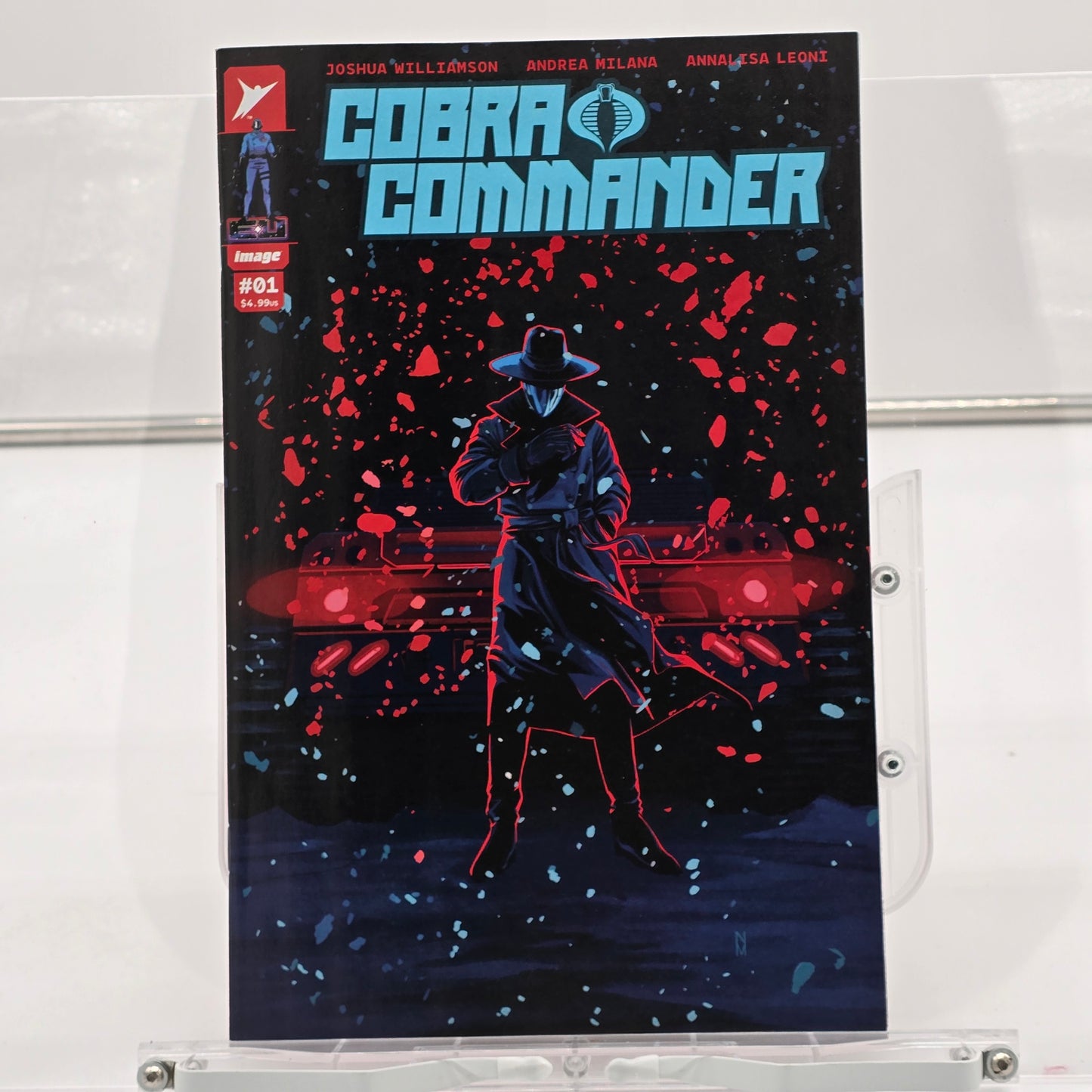 Cobra Commander #1 Megacon Exclusive Foil Trade and Virgin cover set