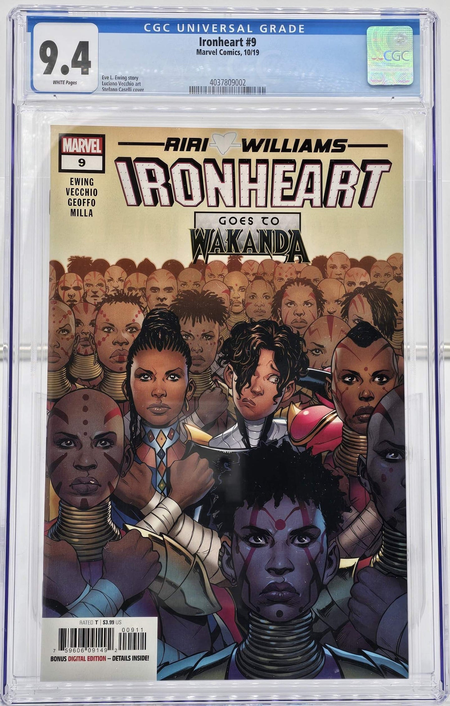 Ironheart #9 CGC 9.4 - 2019