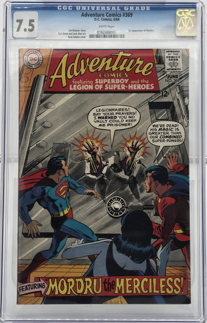 Adventure Comics #369 CGC 7.5 - 1st Appearance of Mordru