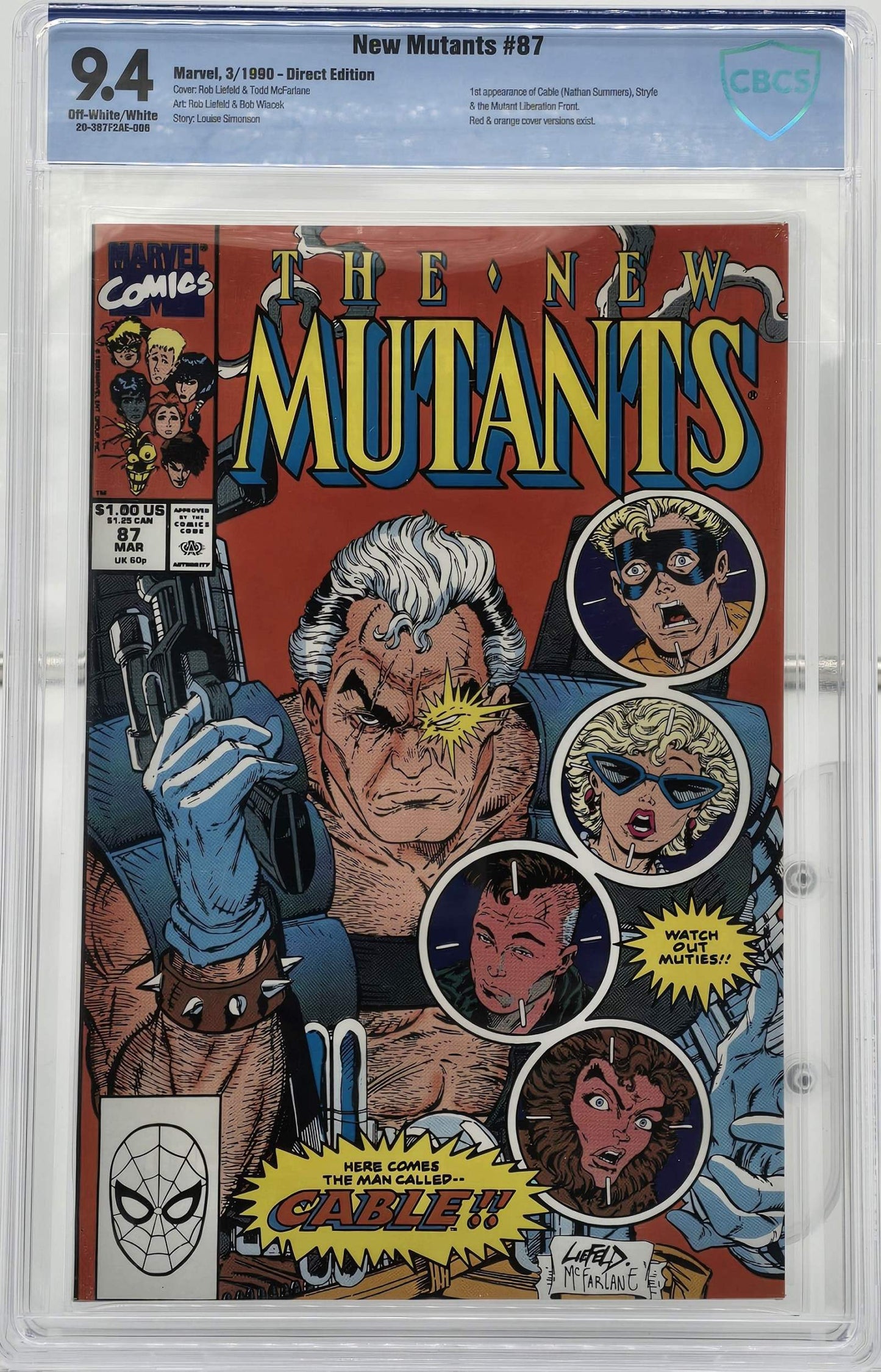 New Mutants Vol 1 #87 CBCS 9.4