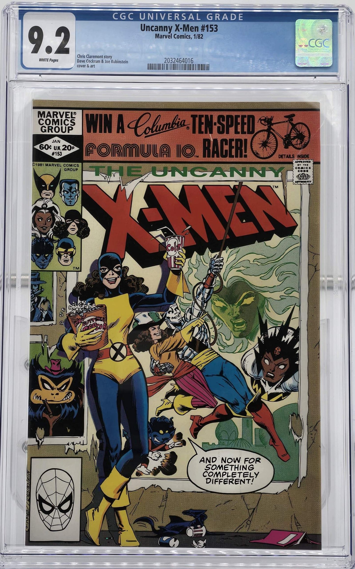 Uncanny X-Men Vol 1 #153 CGC 9.2