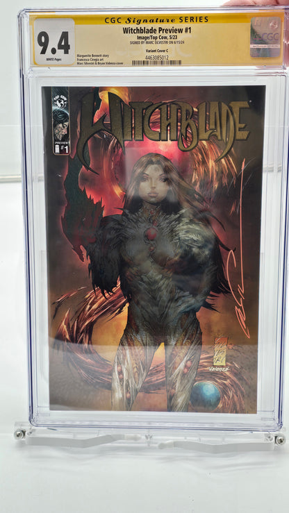 Avance de Witchblade n.° 1, portada variante C 2024 CGC SS 9.4