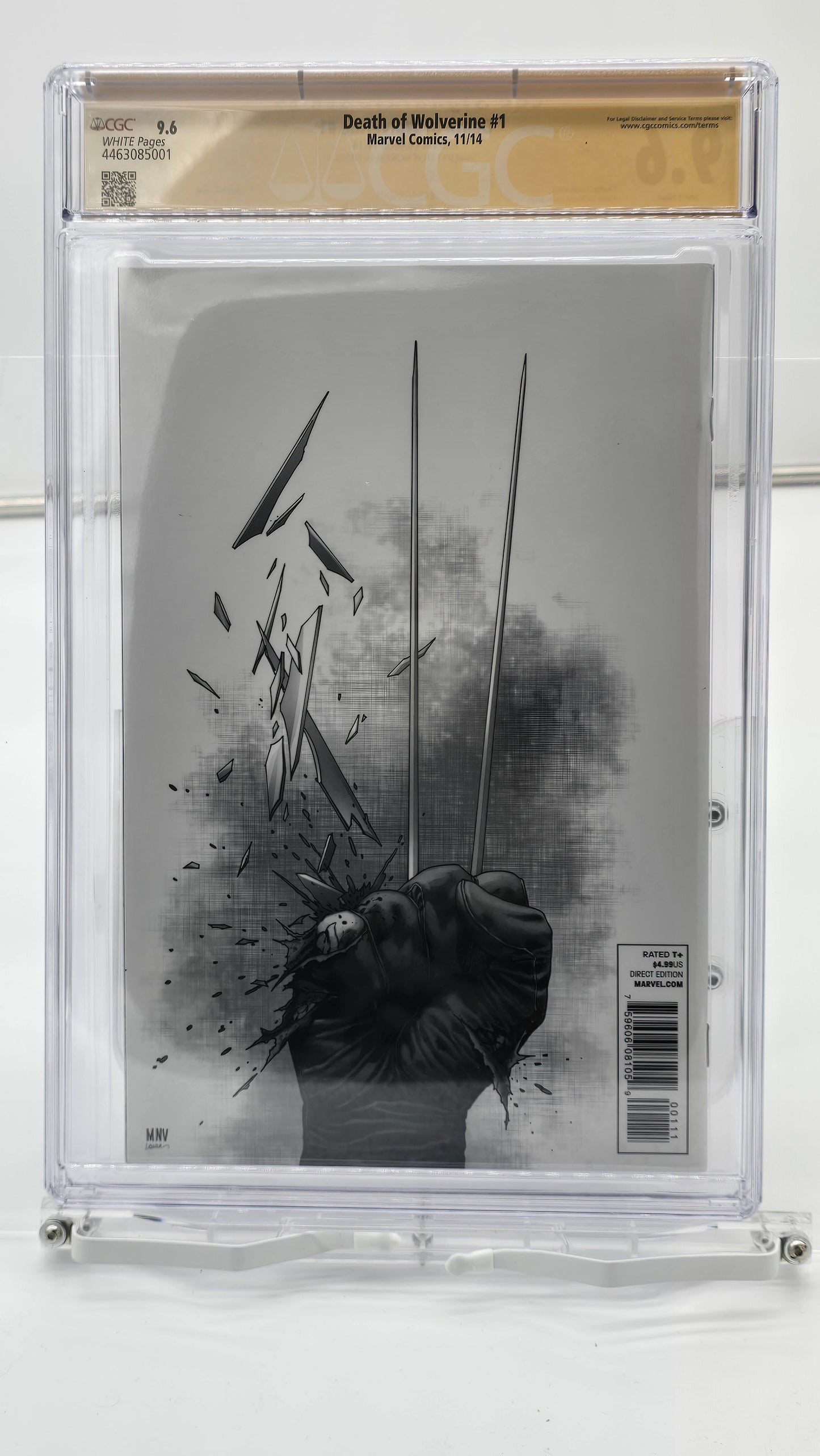 Death of Wolverine #1 Holofoil Cover CGC SS 9.6 Signed by Steve McNiven