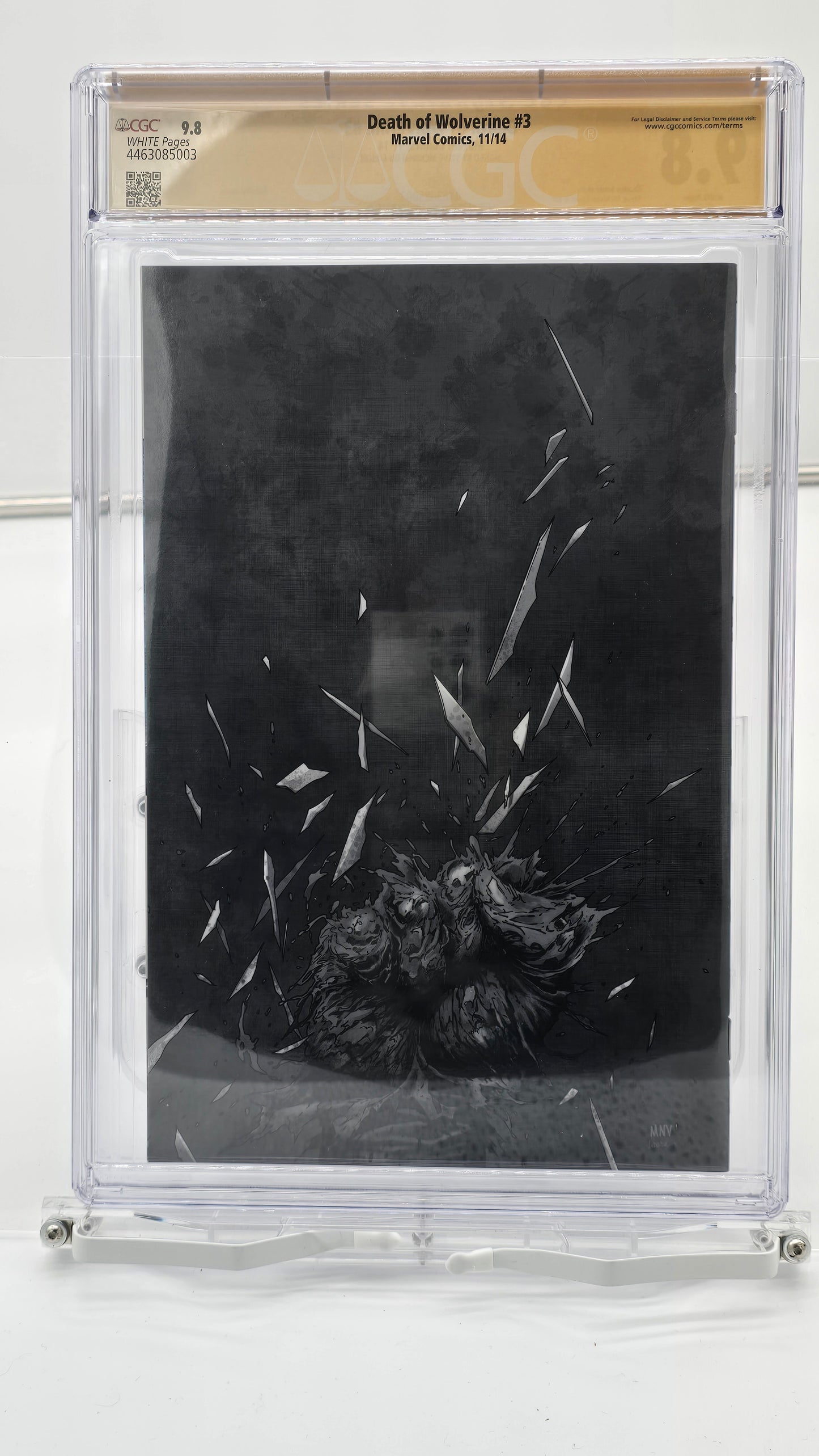 Death of Wolverine #3 Holofoil Cover CGC SS 9.8 signed by Steve McNiven