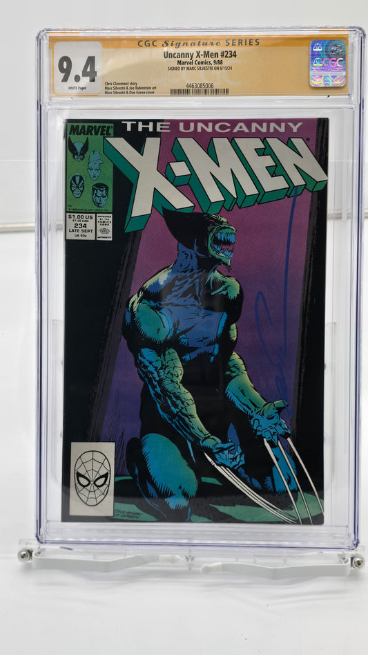 Uncanny X-Men Vol 1 #234 CGC SS 9.4 signed by Marc Silvestri