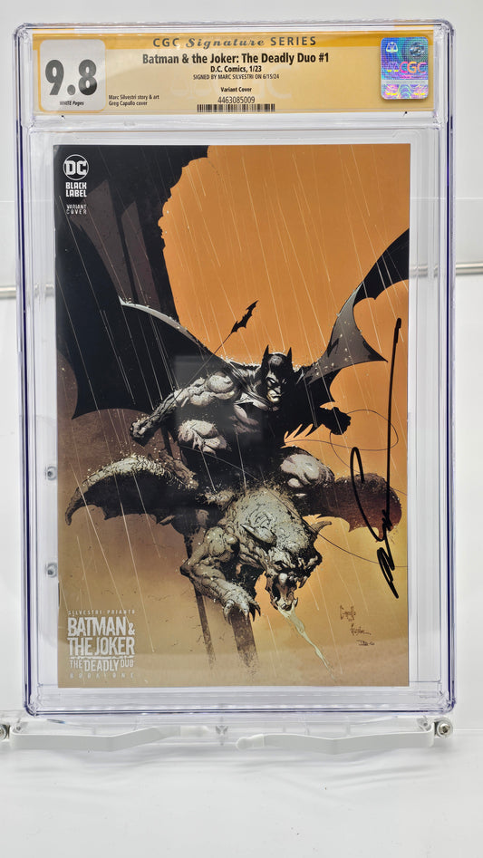 Batman & The Joker: The Deadly Duo #1  CGC SS 9.8 Signed by Marc Silvestri