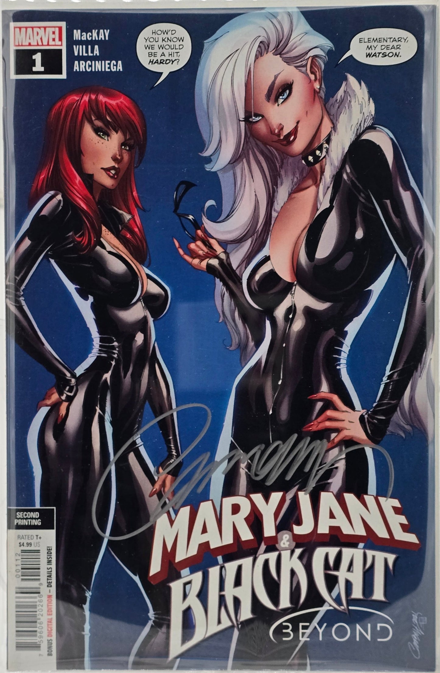 Mary Jane & Black Cat Beyond #1 2nd Printing Signed