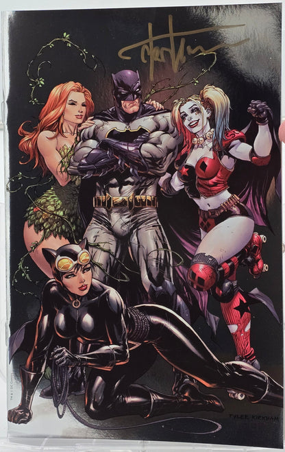 Batman Rebirth #1 Lámina plateada de Tyler Kirkham y firmada