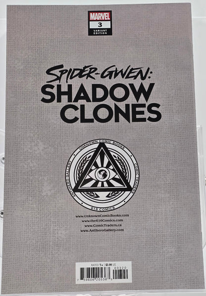 Spider-Gwen: Shadow Clones #3 - Kael Ngu Virgin Cover