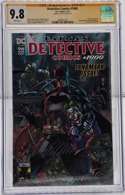 Detective Comics #1000 Jim Lee Portada regular CGC SS 9.8