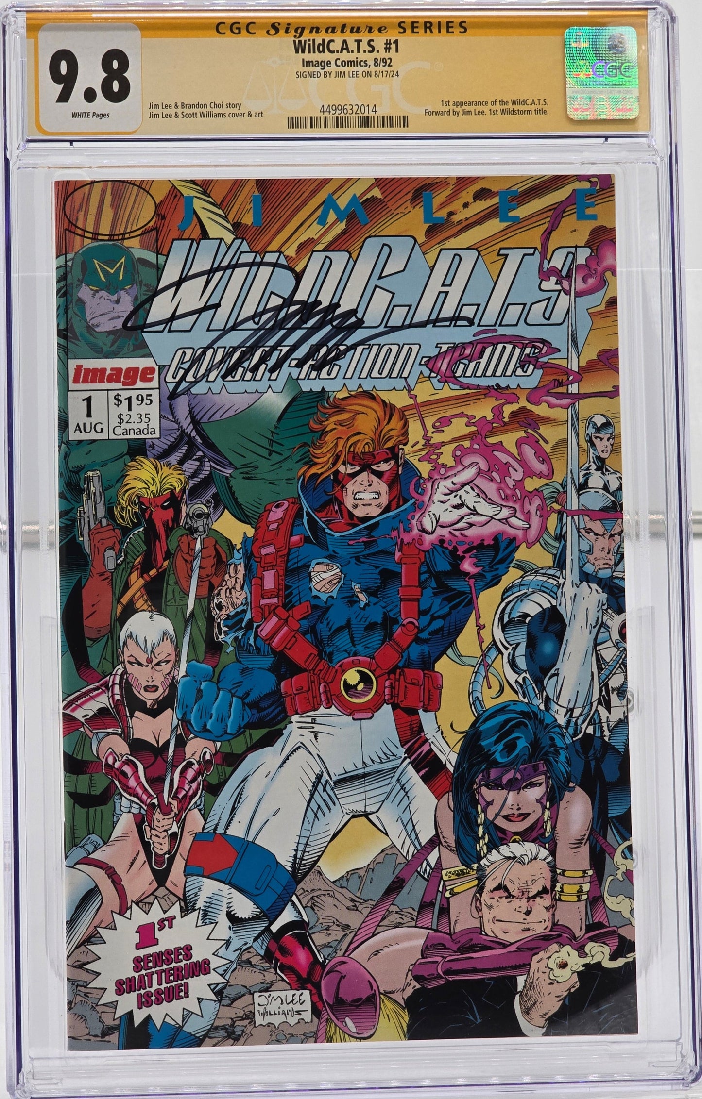 WildC.ATS Vol 1 N.º 1 - Jim Lee CGC SS 9.8