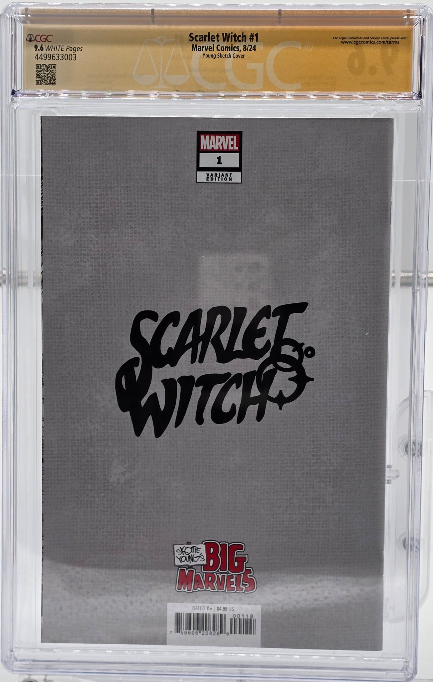 Scarlet Witch #1 - Portada variante de Skottie Young Virgin - CGC SS 9.6