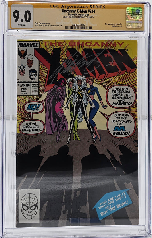 Uncanny X-Men Vol 1 #244 - Claremont - CGC SS 9.0