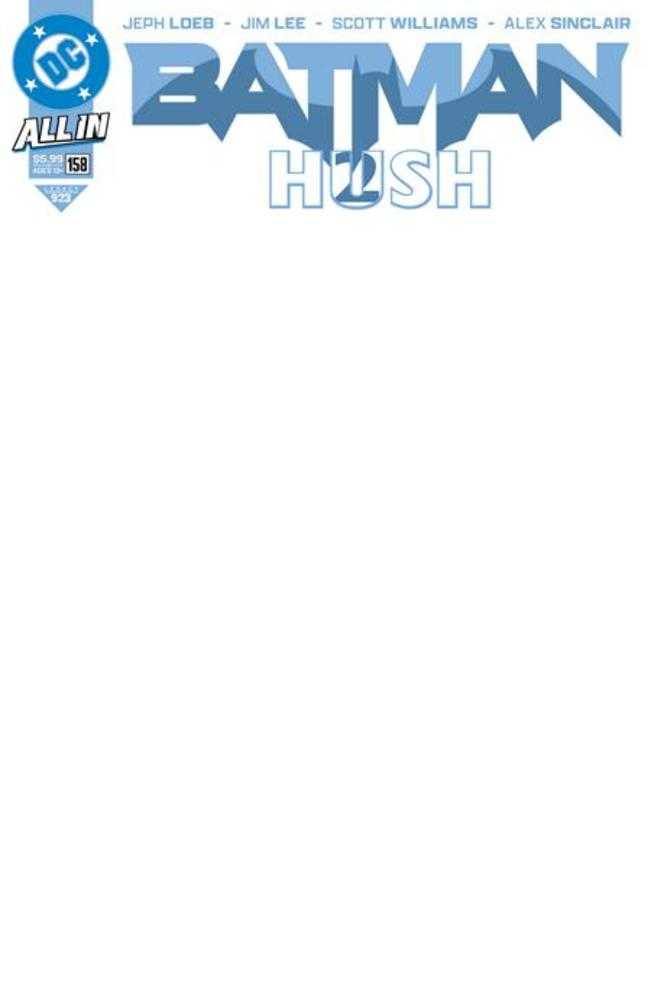 Batman Vol 3 #158 - Cover H - Blank Variant