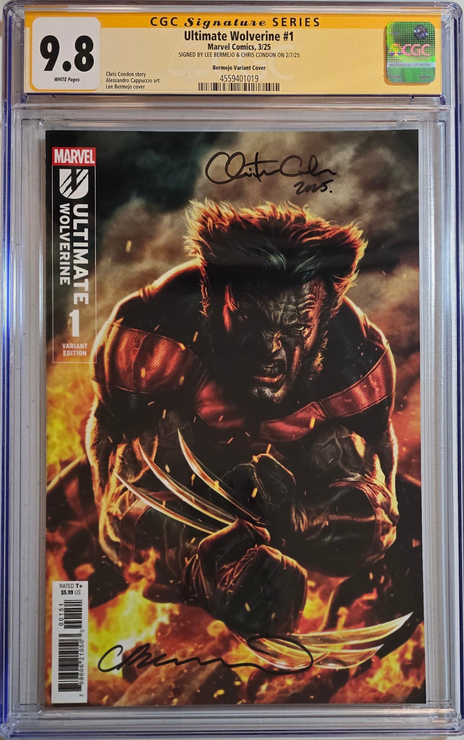 Ultimate Wolverine #1 - Lee Bermejo Cover - 2x Signed by Condon