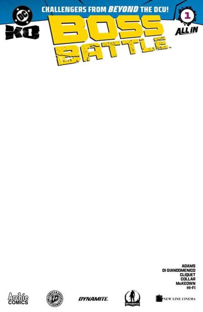 DC K.O. Boss Battle Vol 1 #1 (One Shot) - Cover H - Blank Card Stock Variant