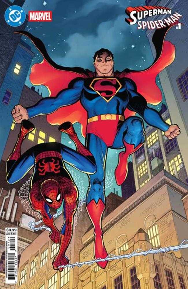 DC Marvel Superman Spider-Man #1 (One Shot) Cover L Arthur Adams Card Stock Variant