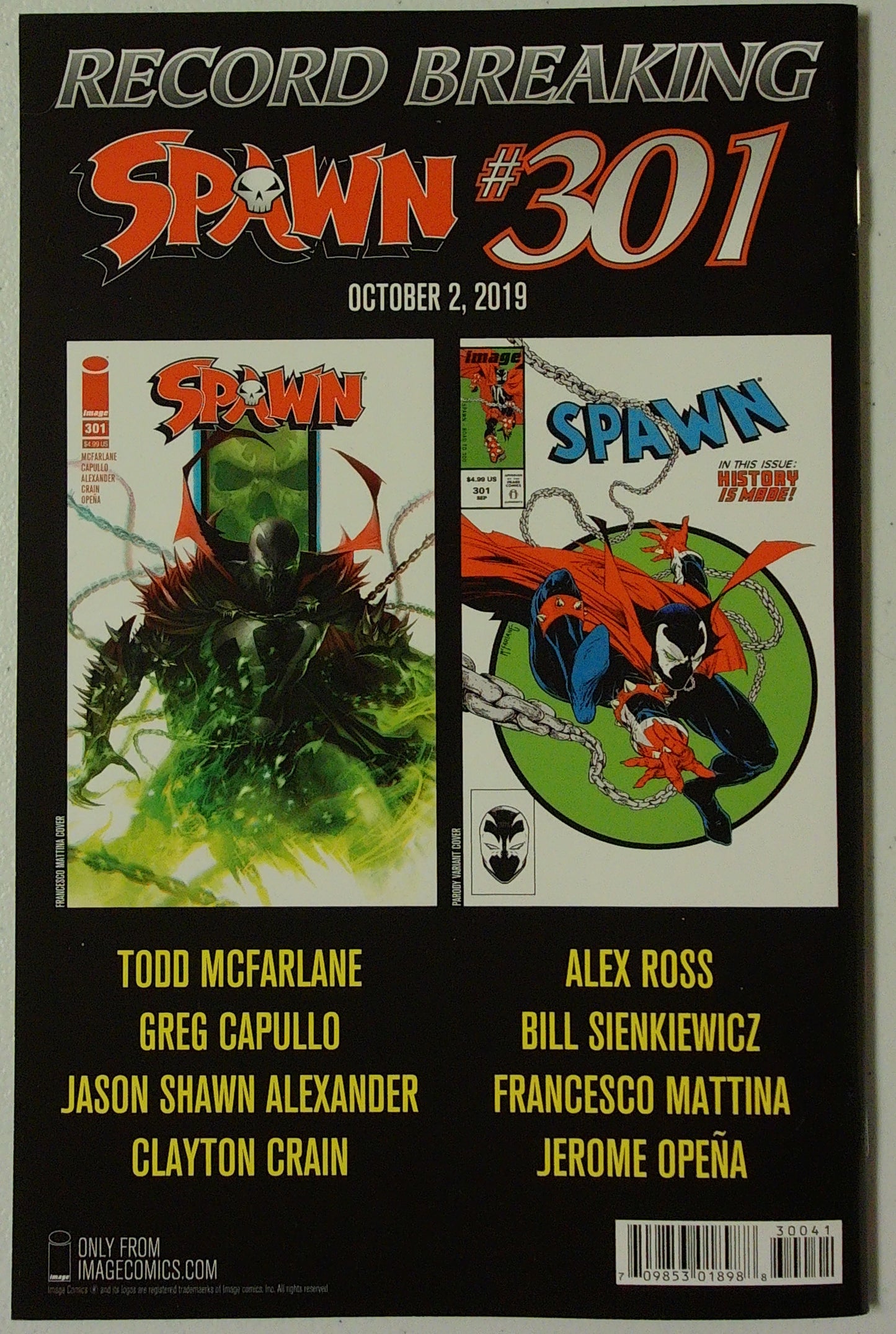 Spawn #300 - Cover M - J. Scott Campbell - Virgin